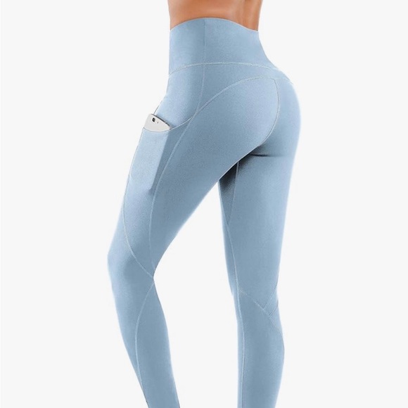 Women's High Waist Yoga Pants with Pockets & Tummy Control - Picture 4 of 4